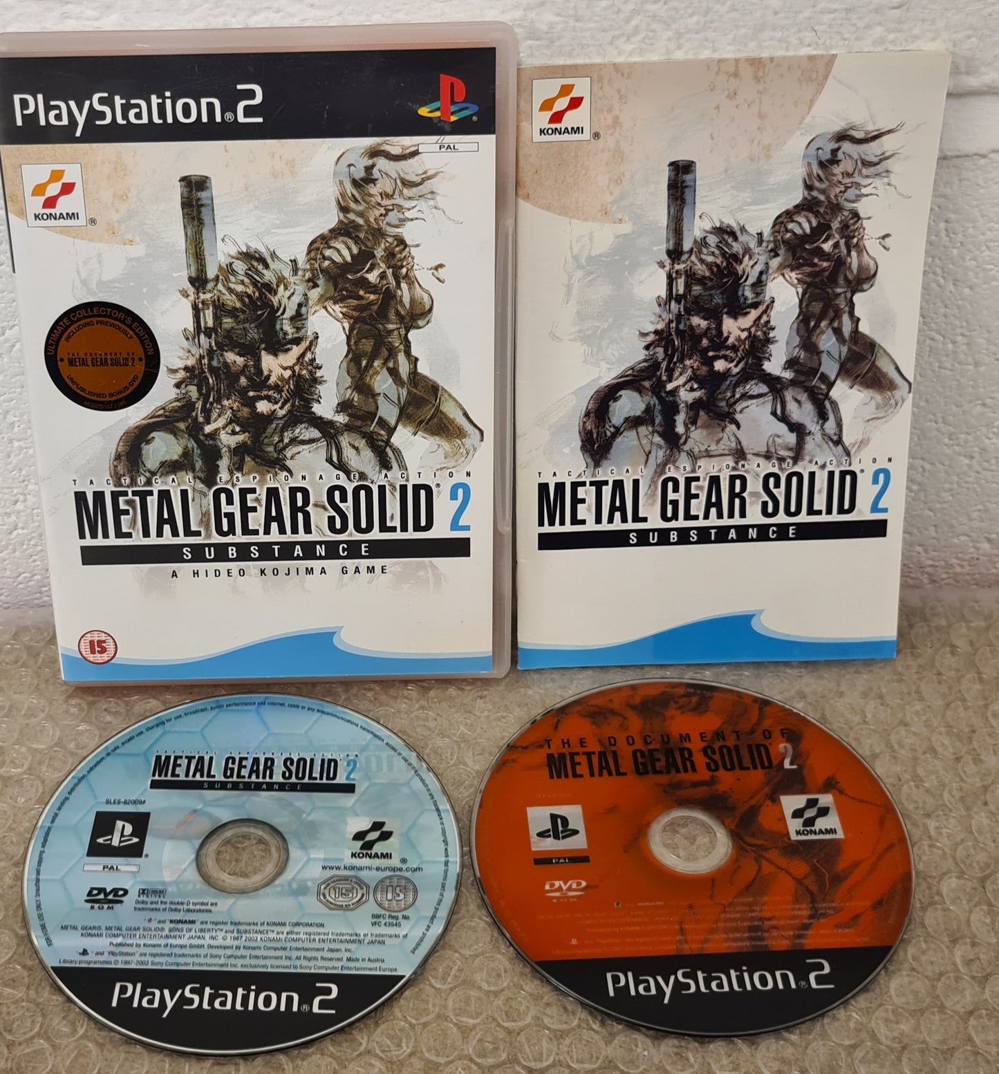 Metal Gear Solid 2: Substance PS2 (Sony Playstation 2) game