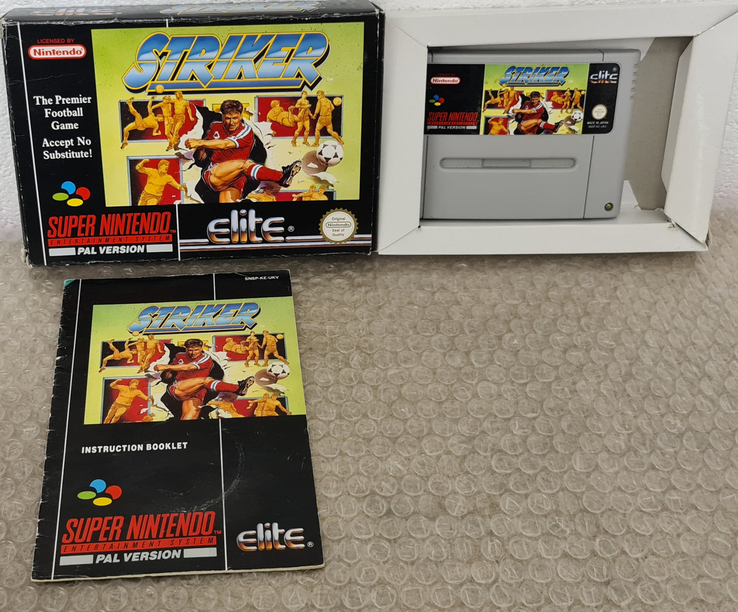 Striker Super Nintendo Entertainment System (SNES) Game