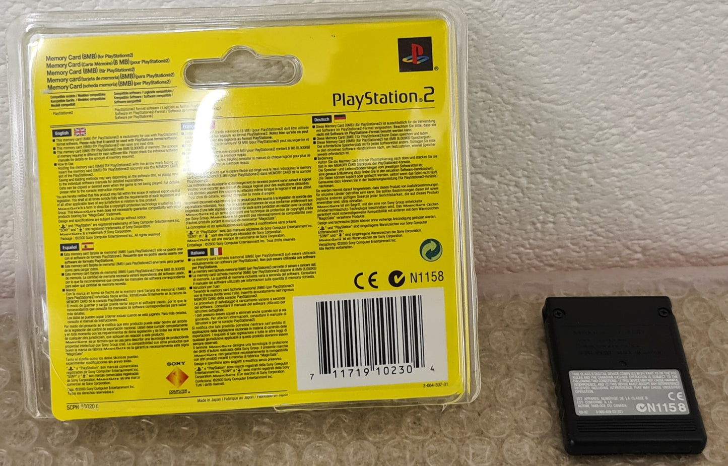 8MB Black Memory Card in a Blister Pack Sony Playstation 2 (PS2) Accessory)