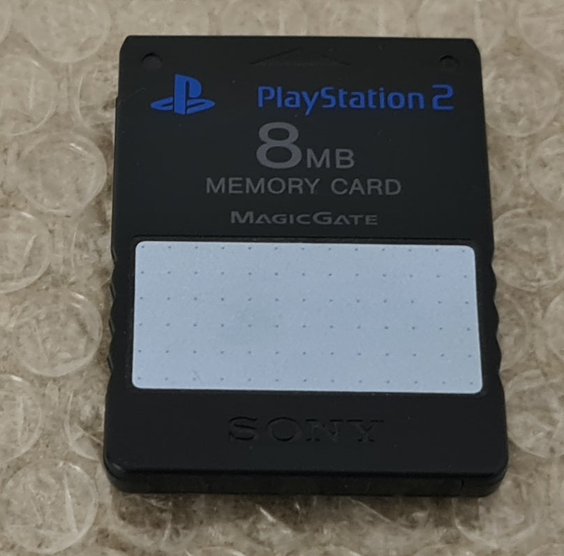 Black 8MB Memory Card Sony Playstation 2 (PS2) Accessory