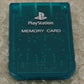 Official Sony Playstation 1 (PS1) Crystal Green Memory Card Accessory