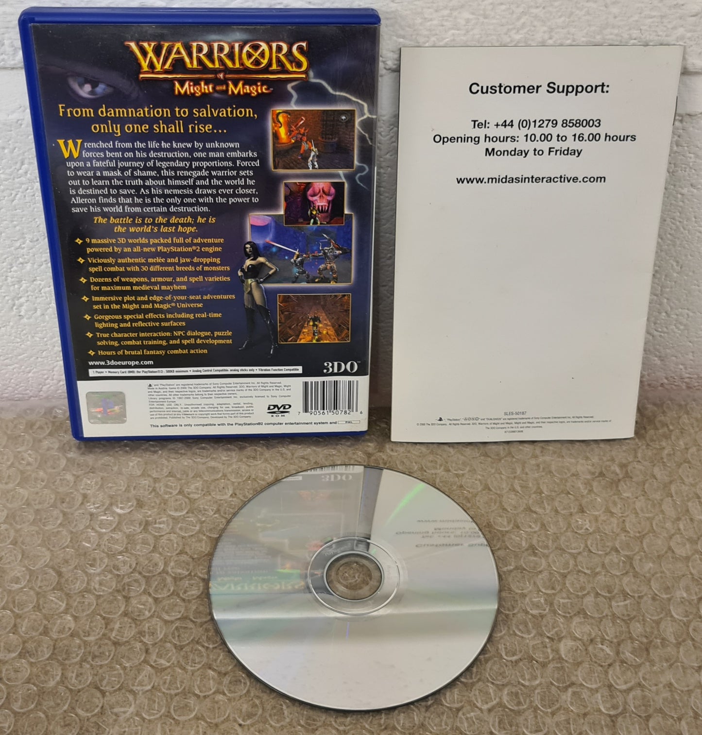 Warriors of Might and Magic Black Label Sony Playstation 2 (PS2) Game