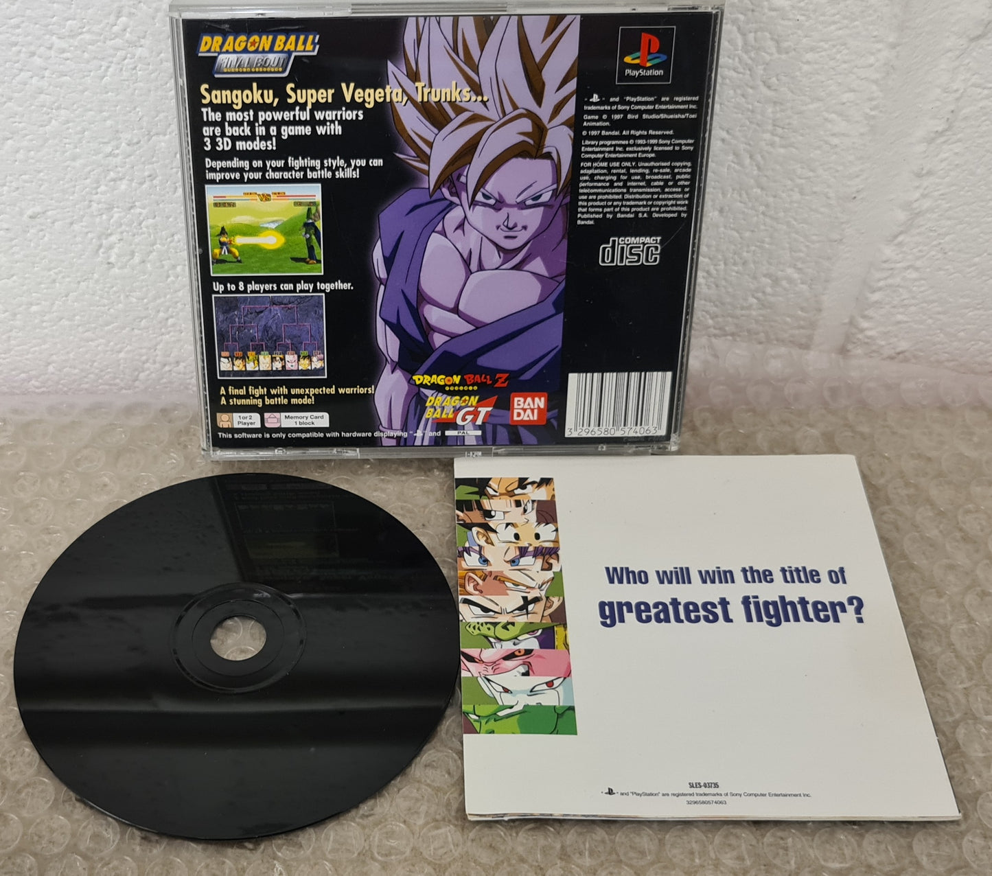 Dragon Ball Final Bout Sony Playstation 1 (PS1) Game