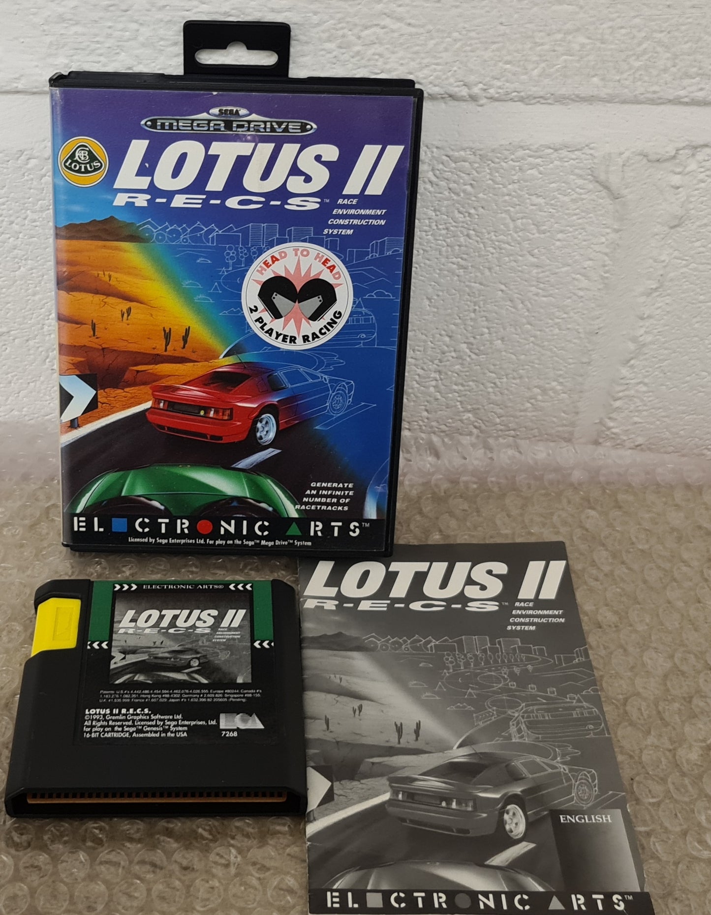 Lotus II Sega Mega Drive RARE Game