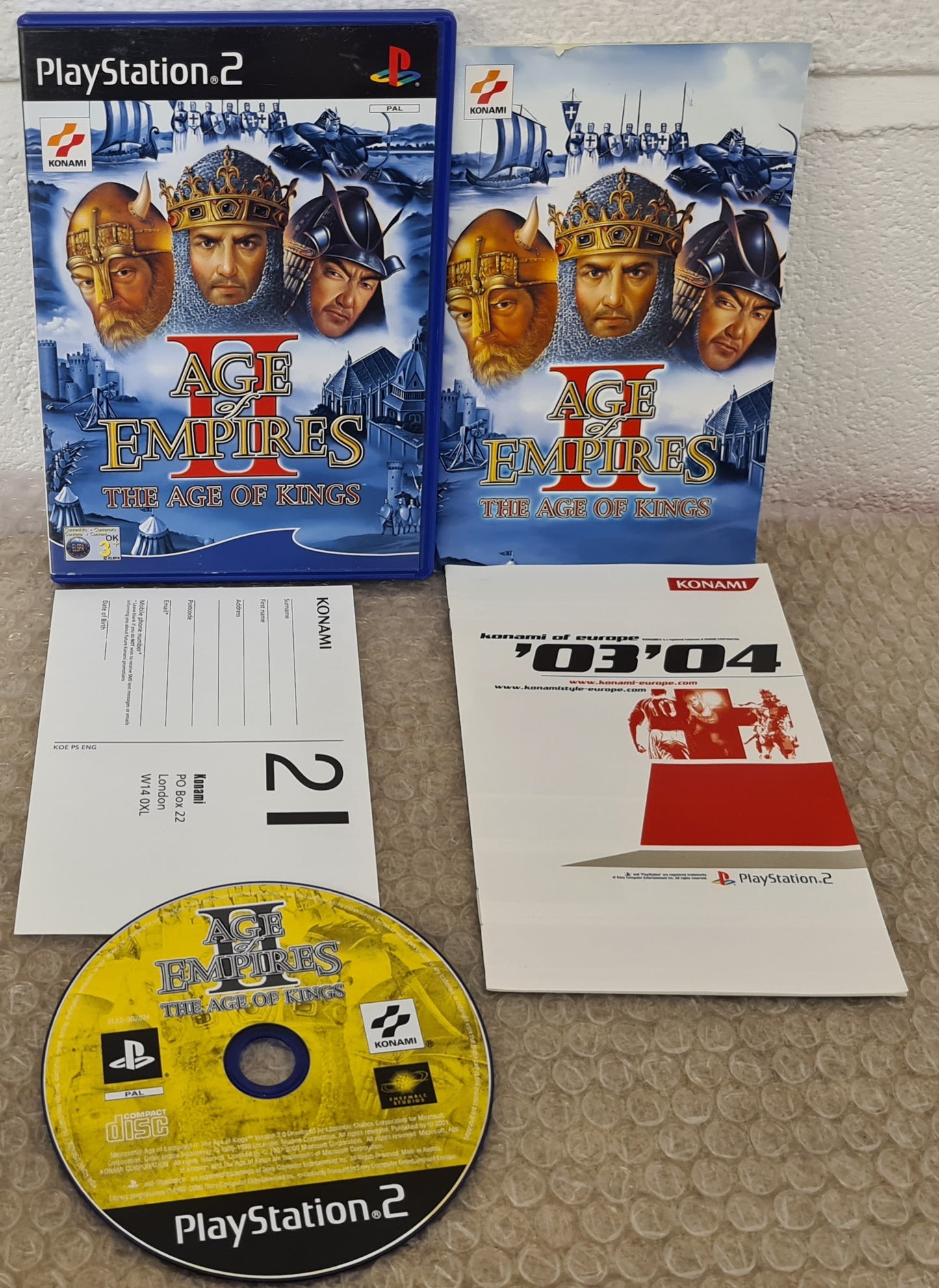 Age of Empires II the Age of Kings Sony Playstation 2 (PS2) Game