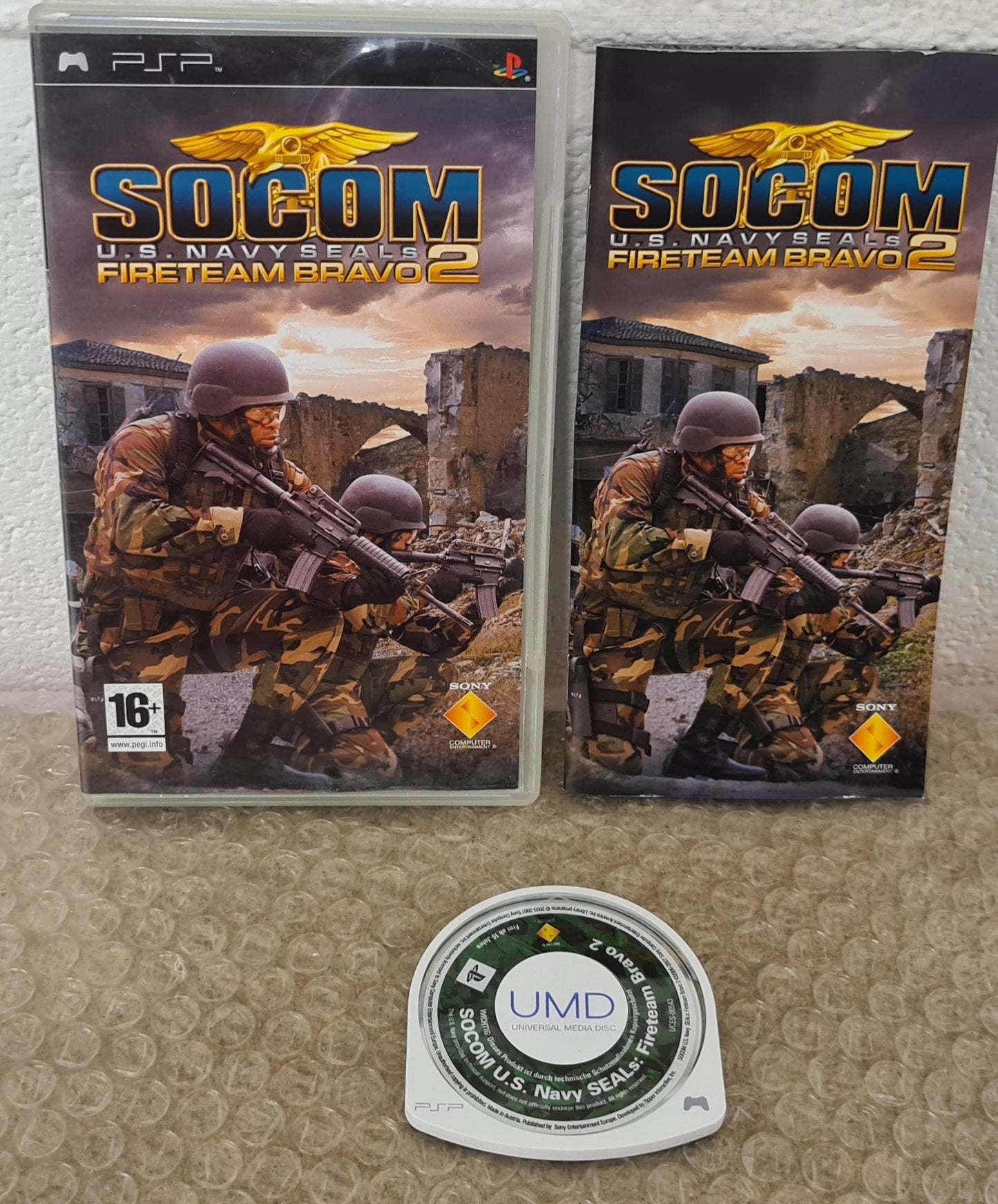 Socom U.S. Navy Seals Fireteam Bravo 2 Sony PSP Game