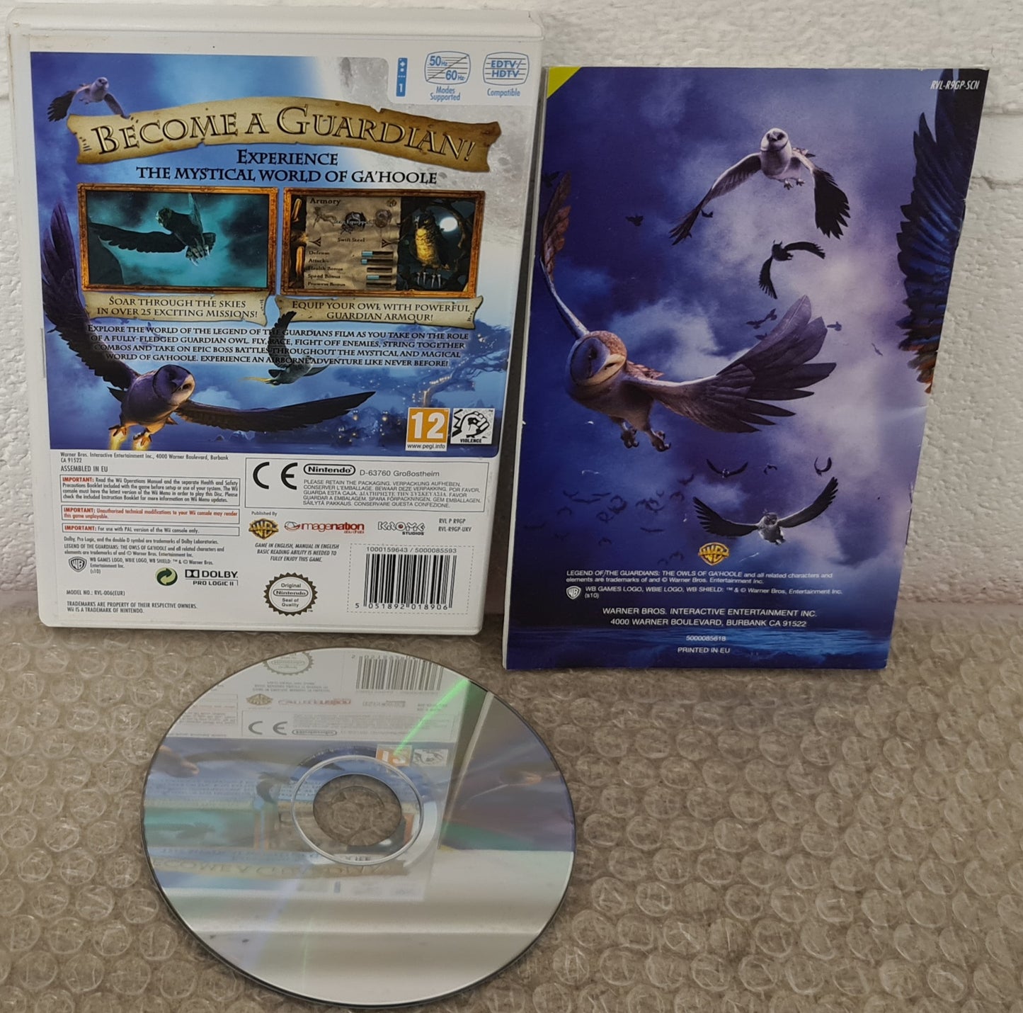 Legend of the Guardians the Owls of Ga'Hoole Nintendo Wii Game