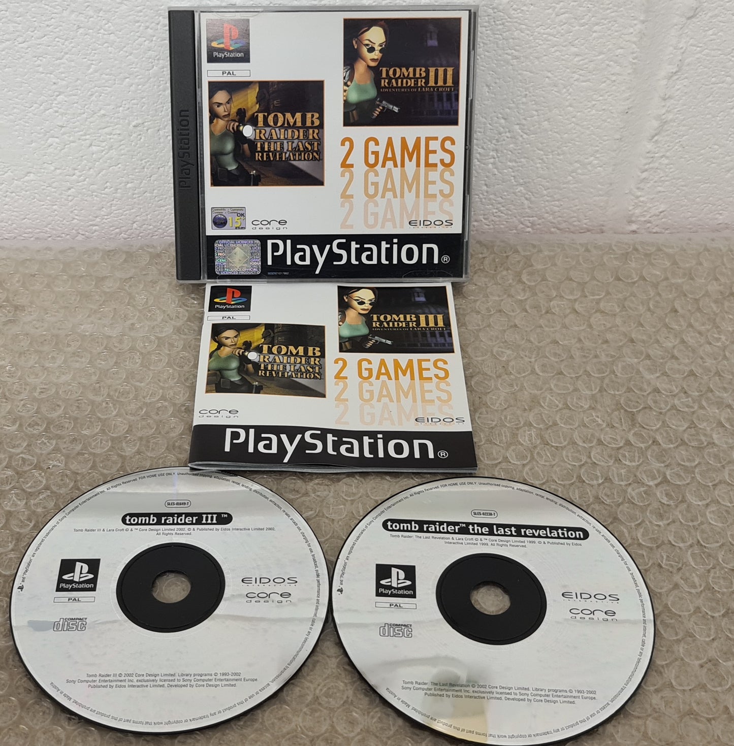 Tomb Raider III & The Last Revolution Multipack Sony Playstation 1 (PS1) Game