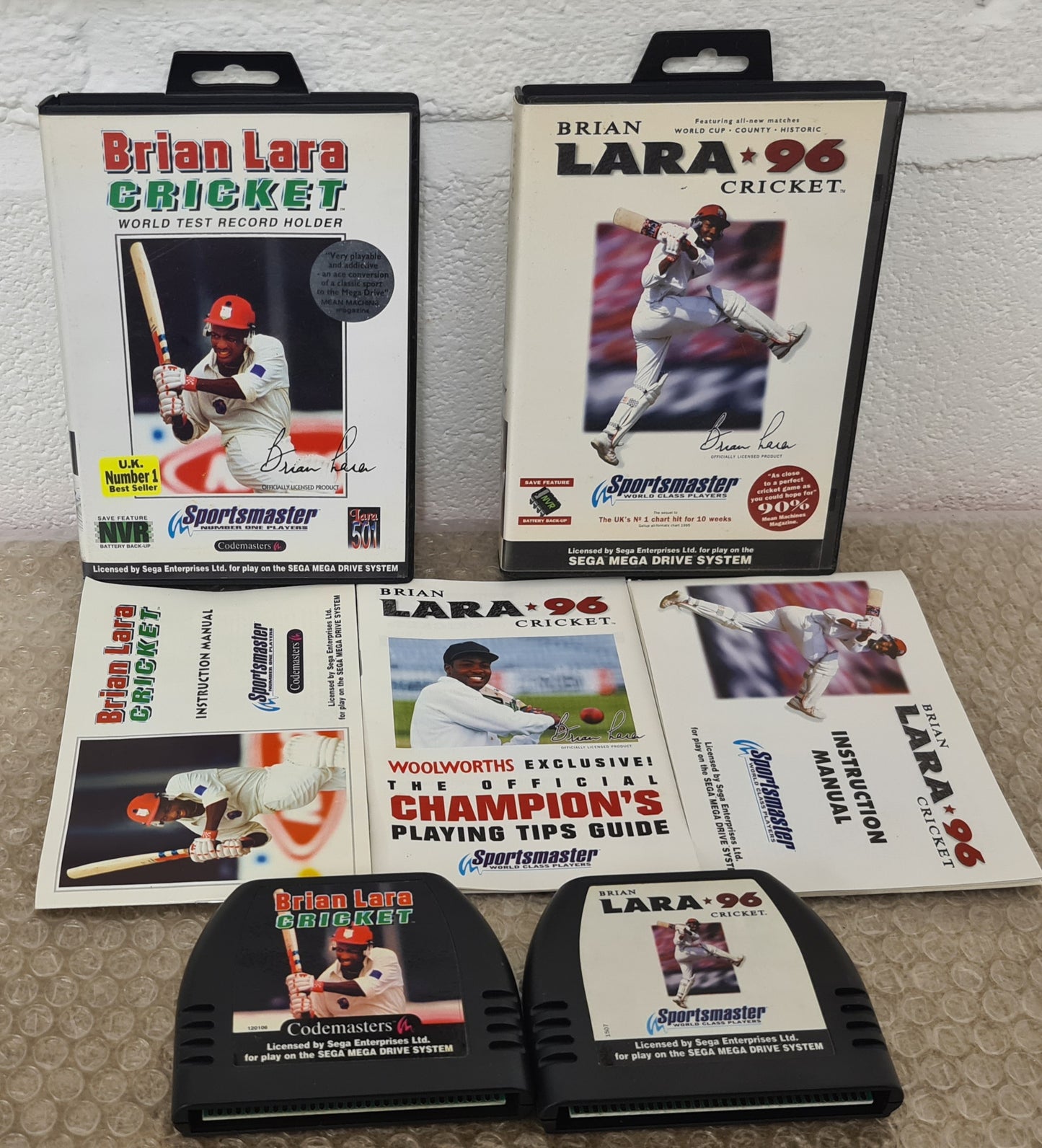 Brian Lara Cricket & Brian Lara Cricket 96 Sega Mega Drive Game Bundle
