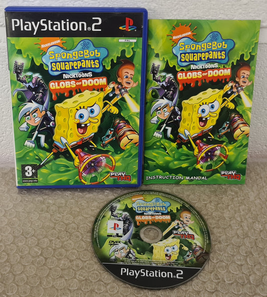 Spongebob Squarepants Featuring Nicktoons Globs of Doom Sony Playstation 2 (PS2) Game