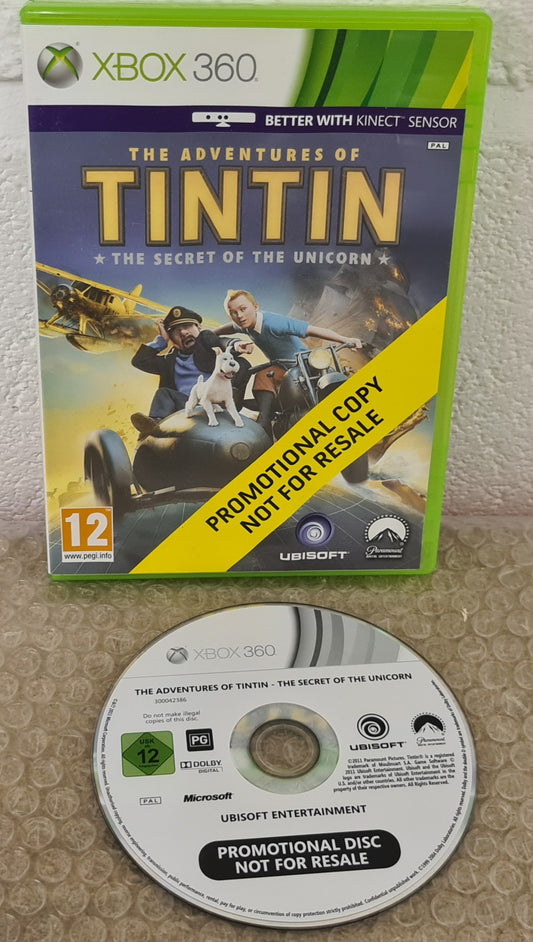 The Adventures of Tintin the Secret of the Unicorn RARE Promotional Copy Microsoft Xbox 360 Game
