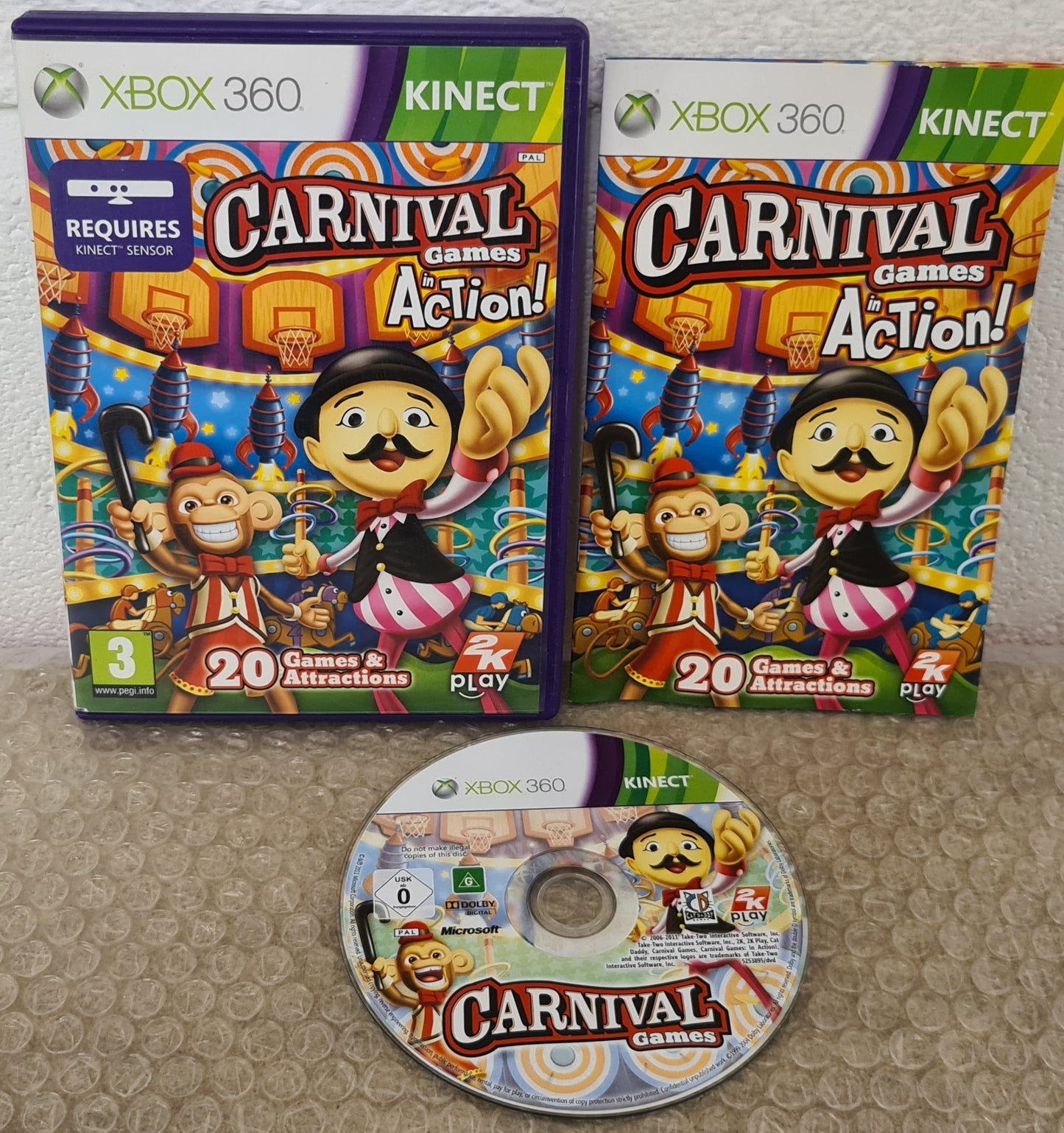 Carnival Games in Action Microsoft Xbox 360 Game