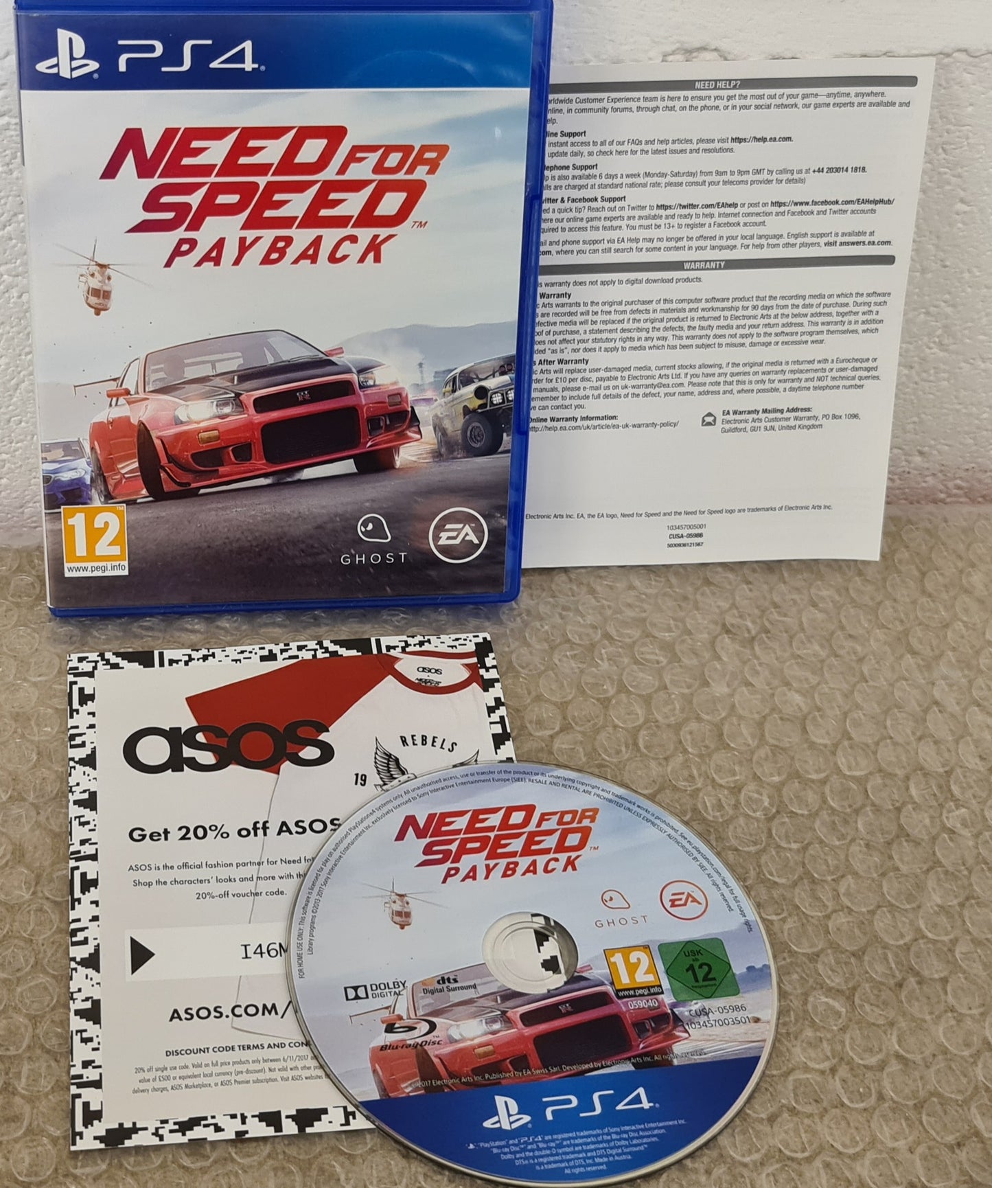 Need for Speed Payback Sony Playstation 4 (PS4) Game
