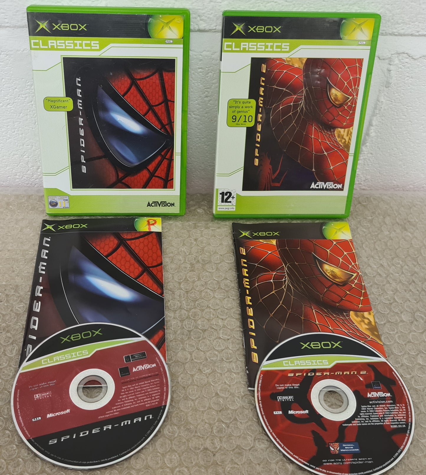 Spider-Man 1 & 2 Microsoft Xbox Game Bundle