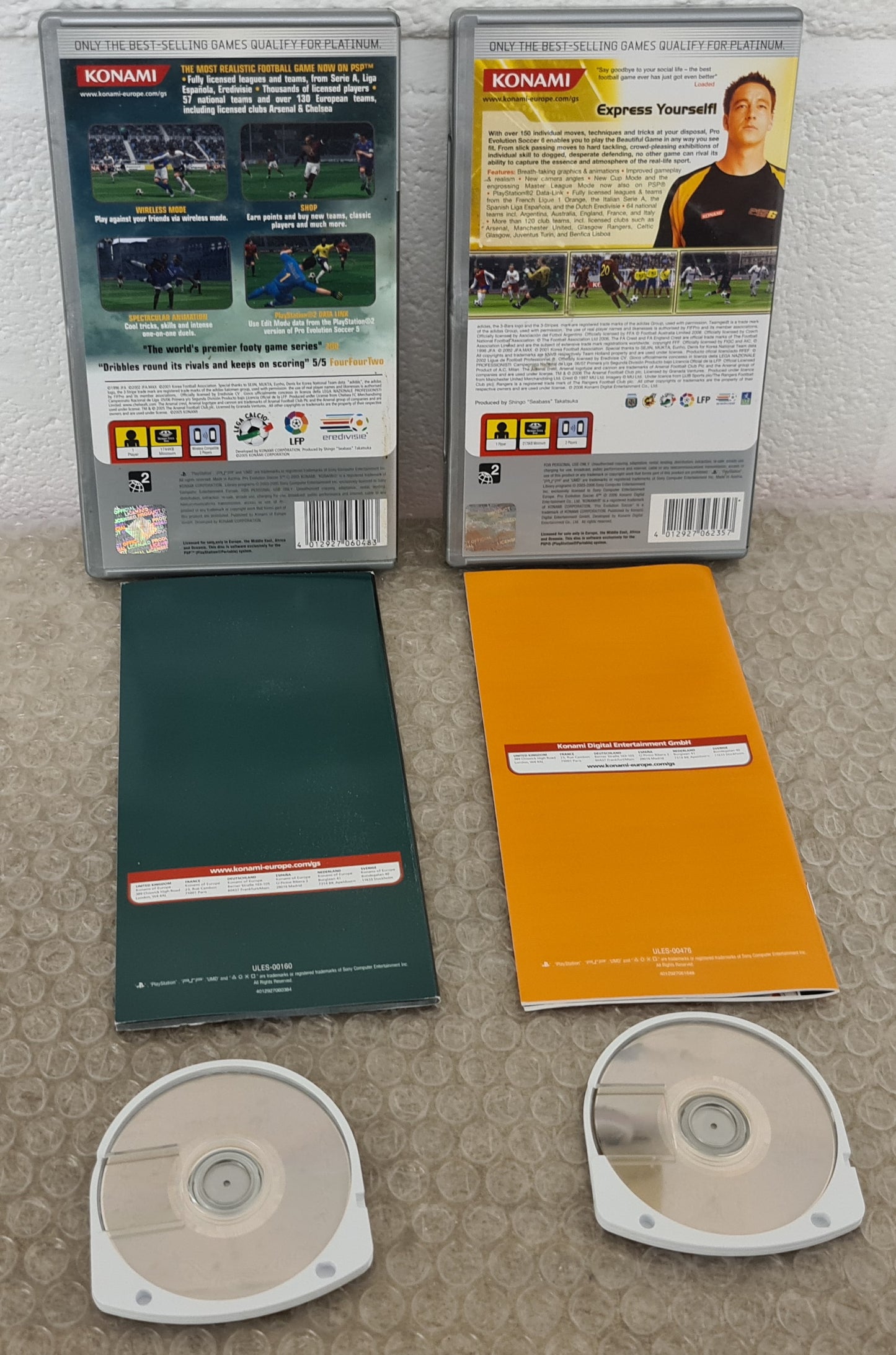 Pro Evolution Soccer 5 & 6 Sony PSP Game Bundle