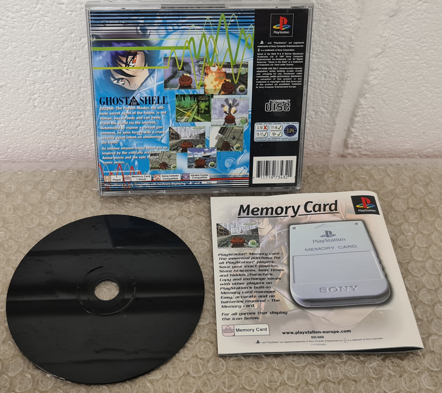 Ghost in the Shell Sony Playstation 1 (PS1) Game