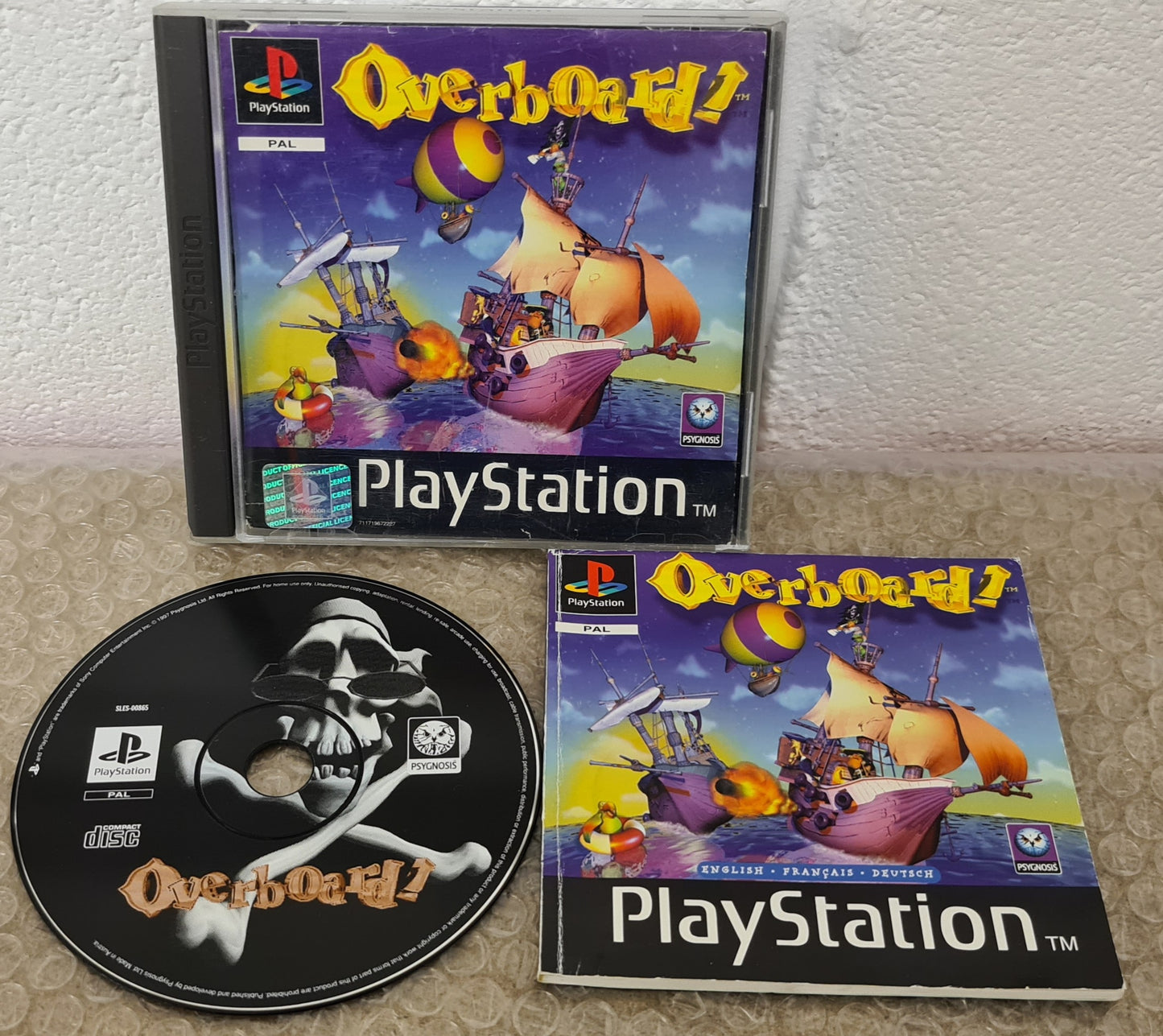 Overboard Black Label Sony Playstation 1 (PS1) Game