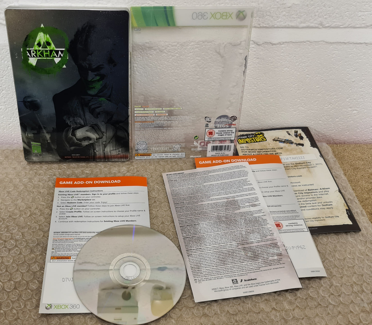 Batman Arkham City Steel Case Microsoft Xbox 360 Game