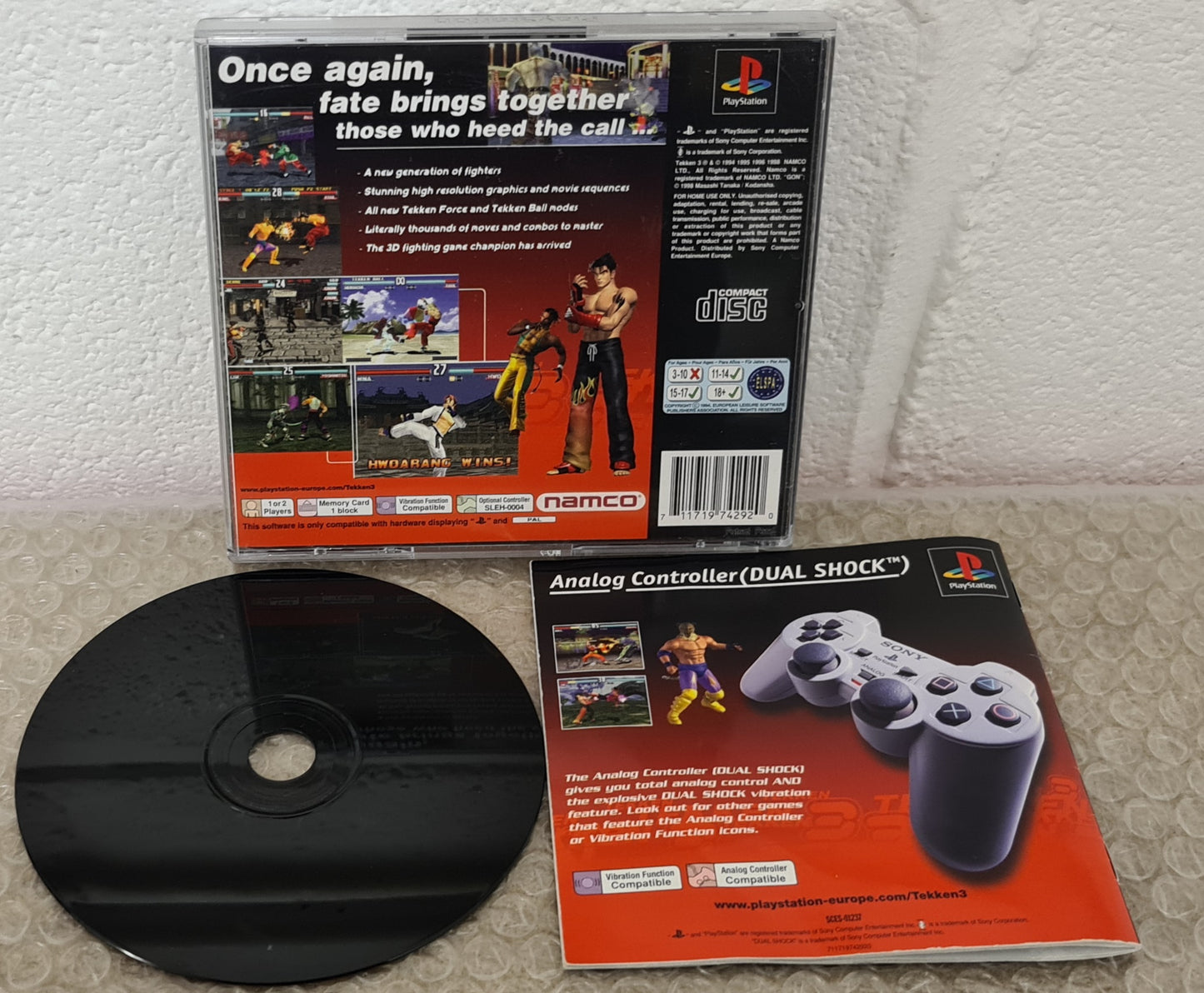 Tekken 3 Black Label Sony Playstation 1 (PS1) Game