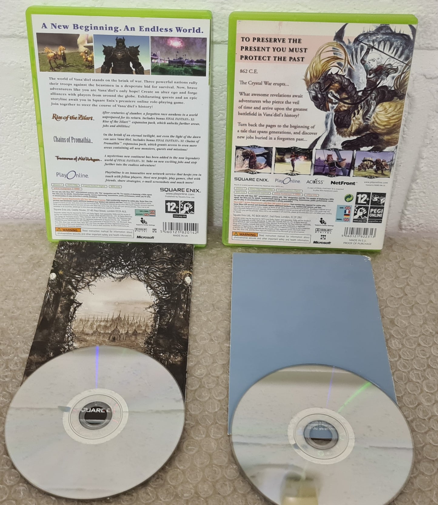 Final Fantasy XI Online and Wings of the Goddess Expansion Pack Microsoft Xbox 360 Game Bundle