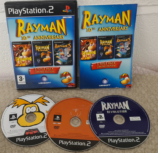 Rayman 10th Anniversary 3 Title Pack Limited Edition Sony Playstation 2 (PS2) Game