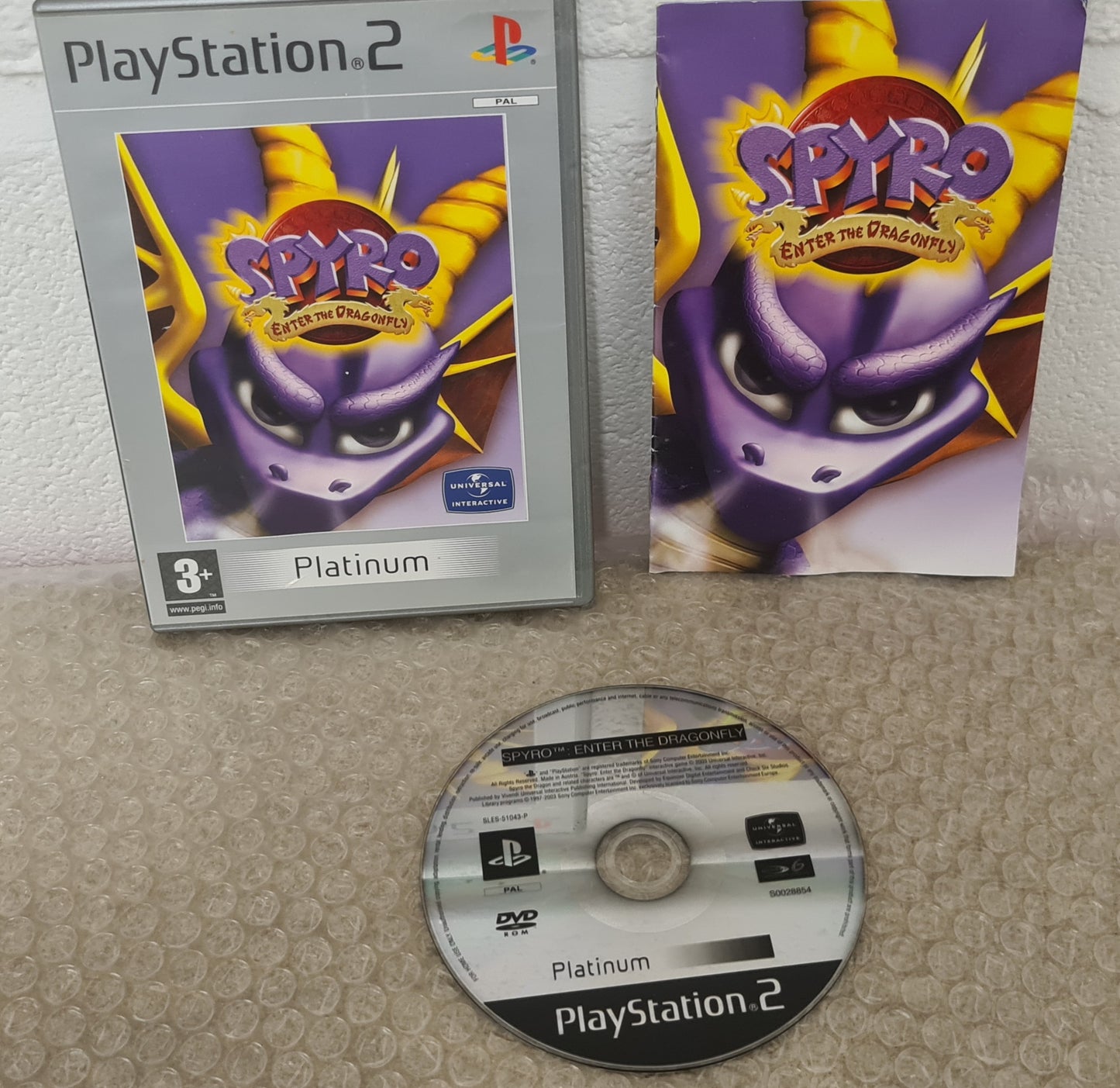 Spyro Enter the Dragonfly Platinum Sony Playstation 2 (PS2) Game