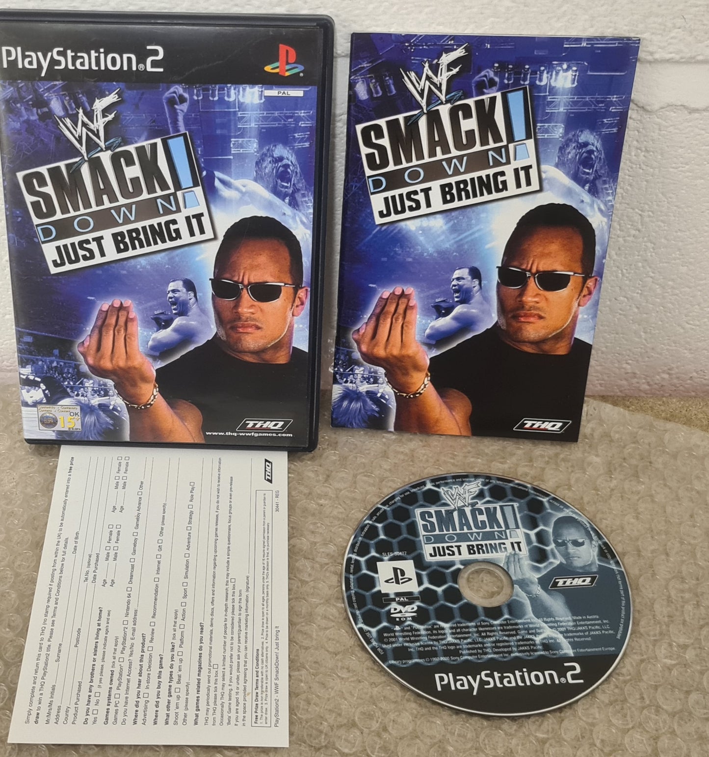 WWF Smackdown Just Bring it Sony Playstation 2 (PS2) Game
