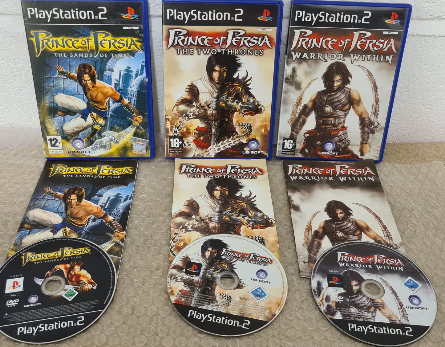 Prince of Persia X 3 Sony Paystation 2 (PS2) Game Bundle