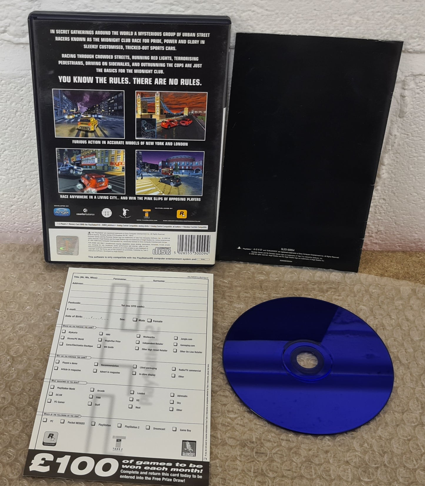 Midnight Club Black Label Sony Playstation 2 (PS2) Game
