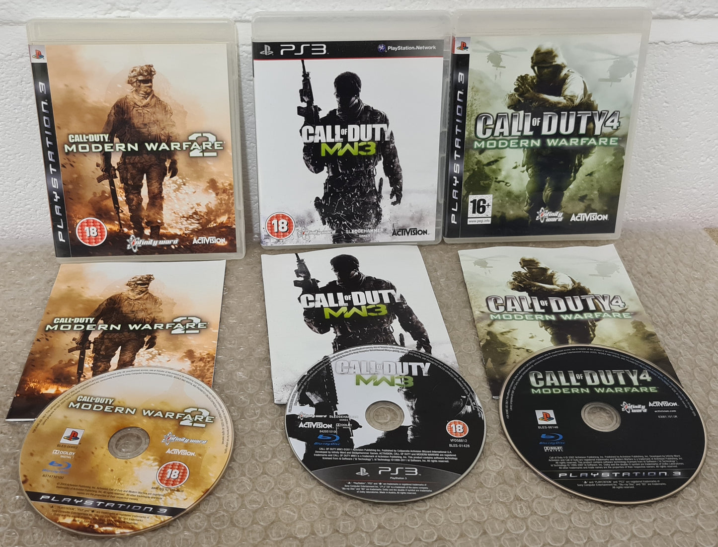 Call of Duty Modern Warfare 1 - 3 Sony Playstation 3 (PS3) Game Bundle