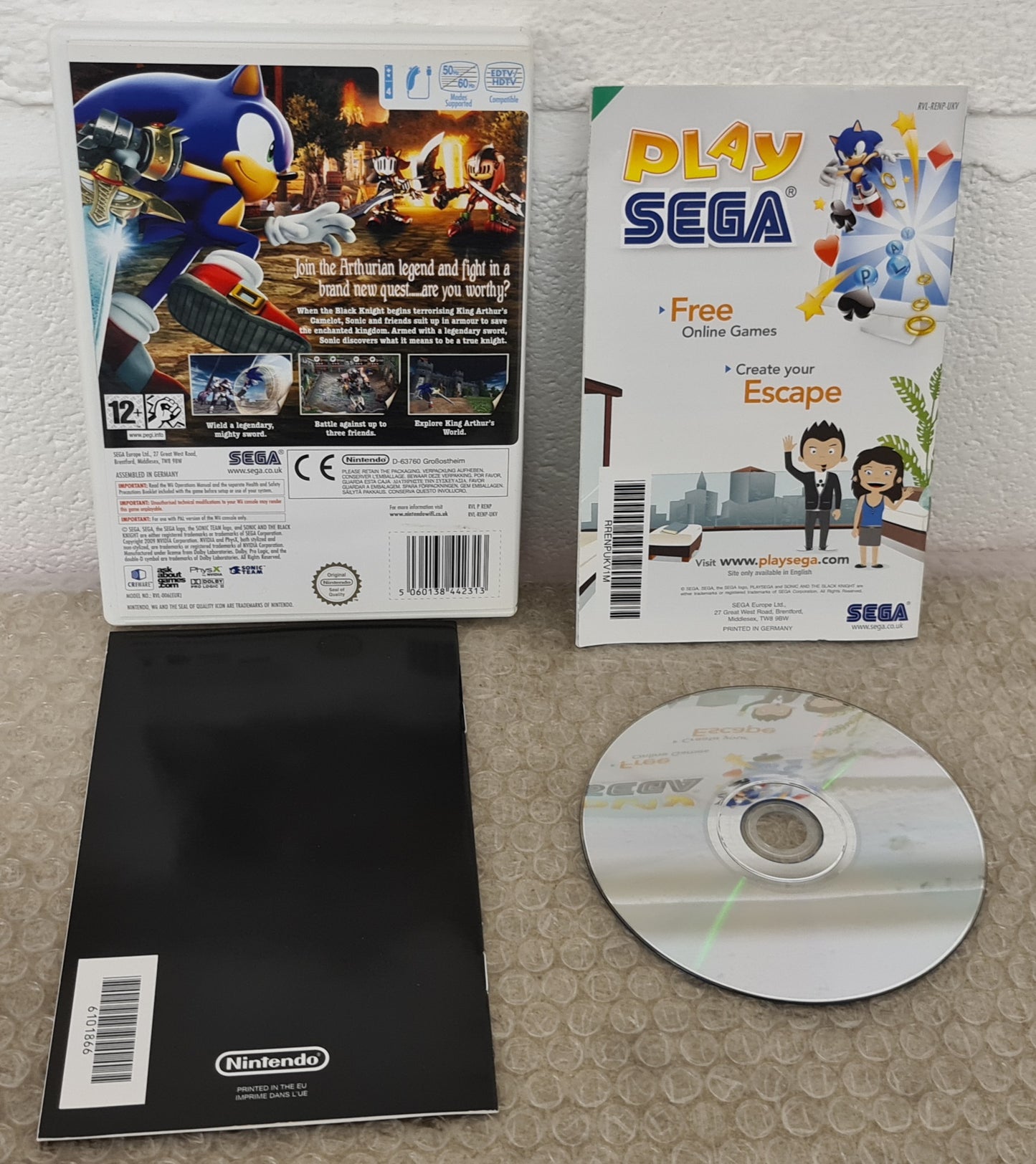 Sonic and the Black Knight Nintendo Wii Game