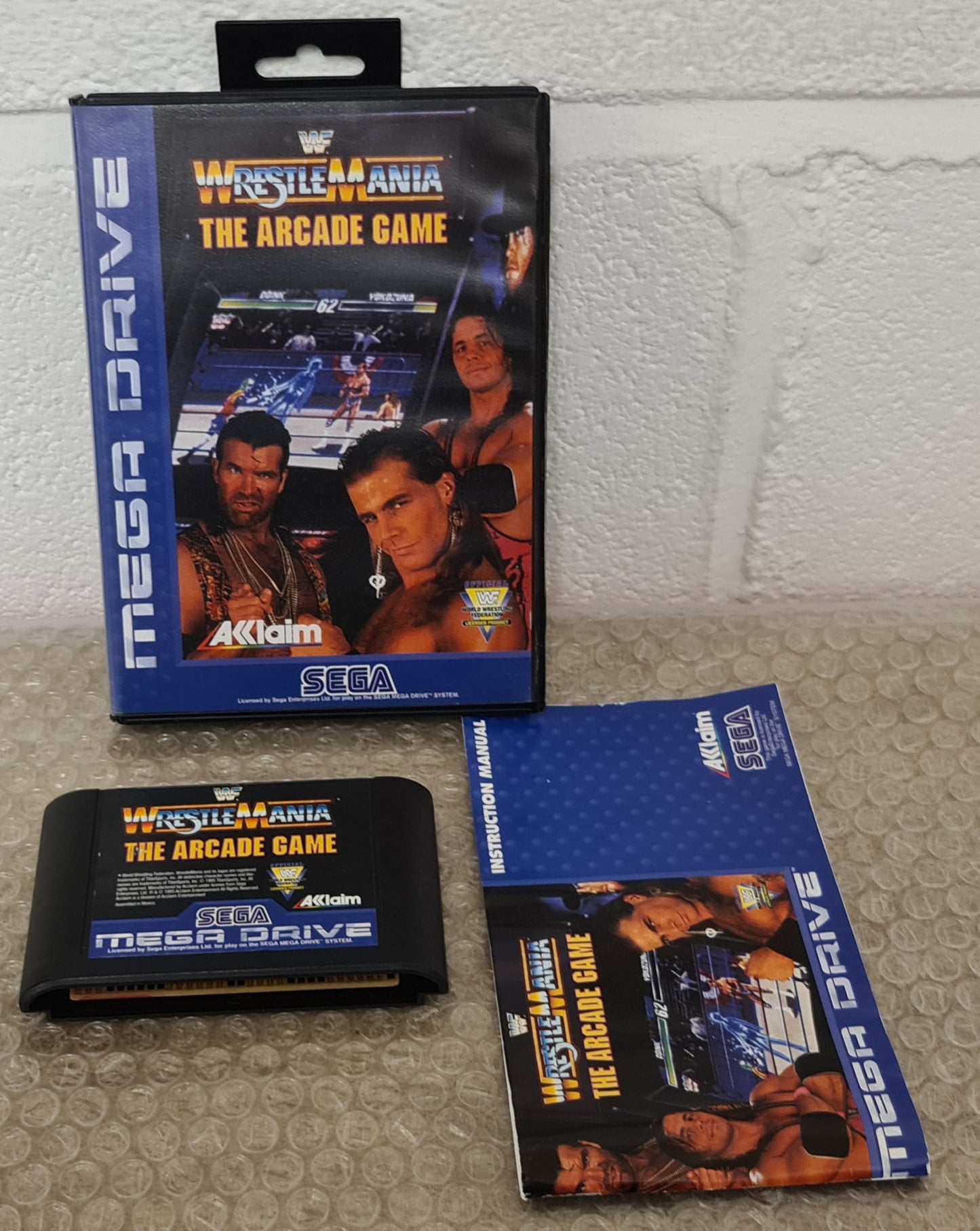 WWF Wrestlemania the Arcade Game Sega Mega Drive RARE Game