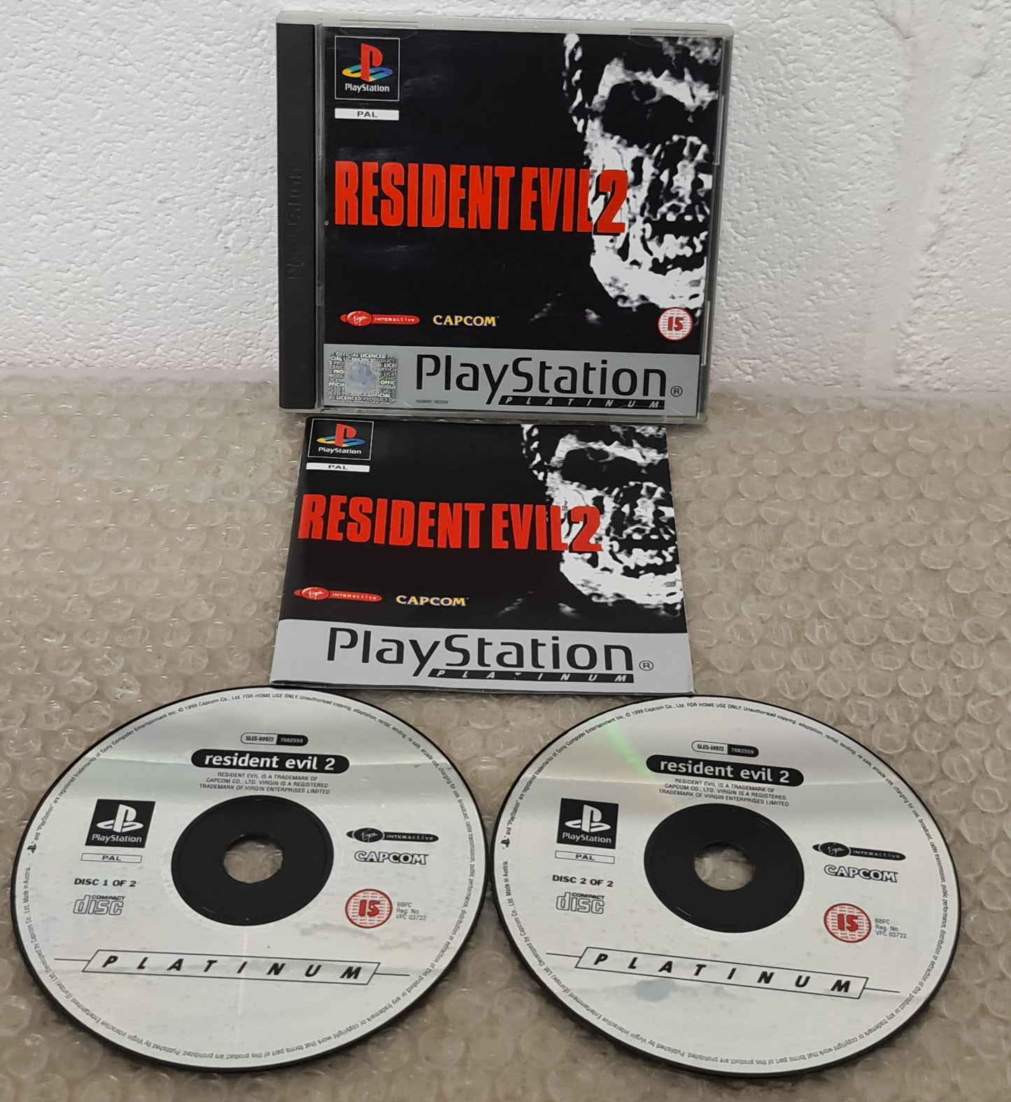 Resident Evil 2 Platinum Sony Playstation 1) (PS1) Game