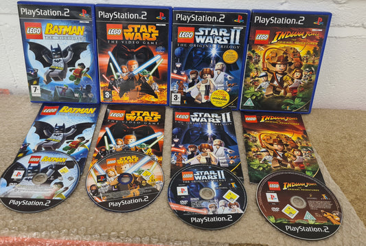 Lego x4 Sony Playstation 2 (PS2) Game Bundle