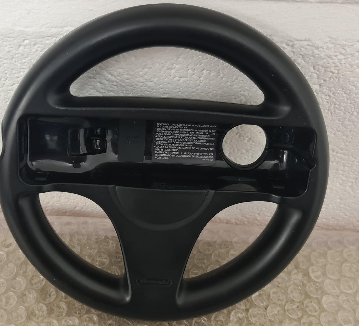 Black Steering Wheel Nintendo Wii Accessory