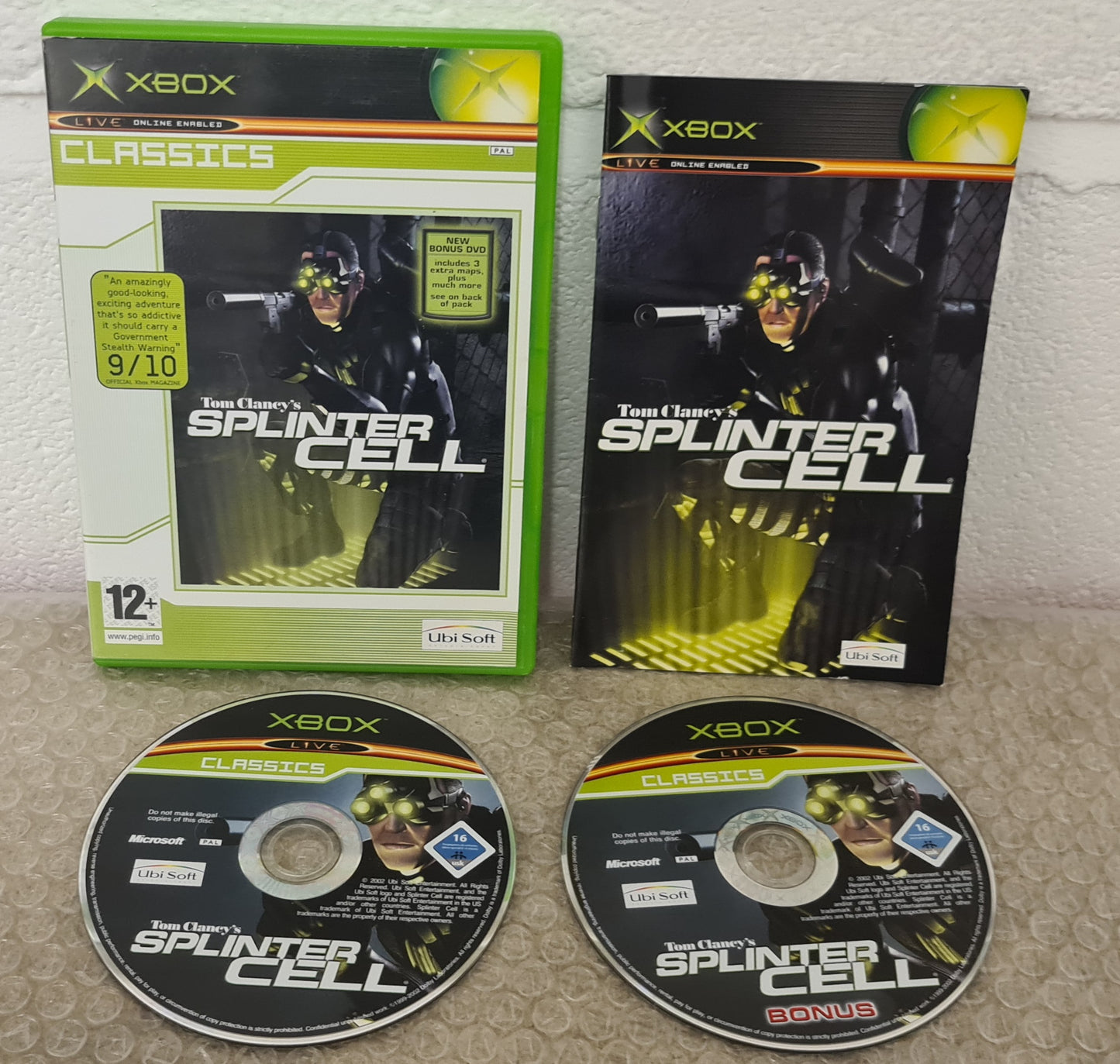 Splinter Cell with Bonus DVD Microsoft Xbox Game
