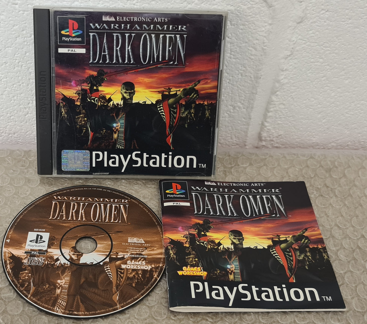 Warhammer Dark Omen Sony Playstation 1 (PS1) Game