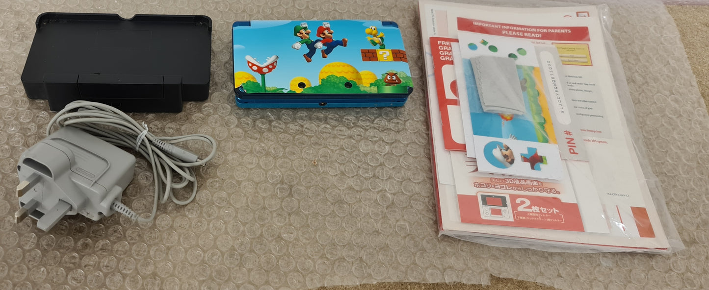 Boxed Aqua Blue Nintendo 3DS Console with 2 GB Memory Card