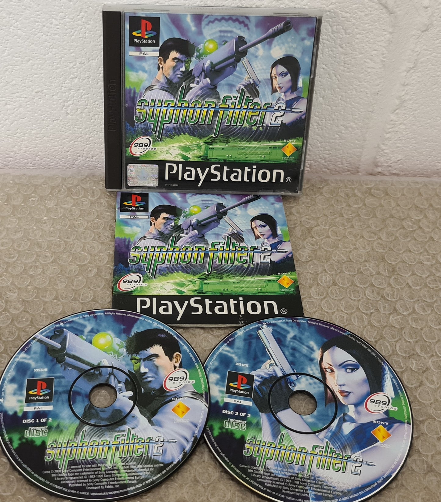 Syphon Filter 2 Black Label Sony Playstation 1 (PS1) Game