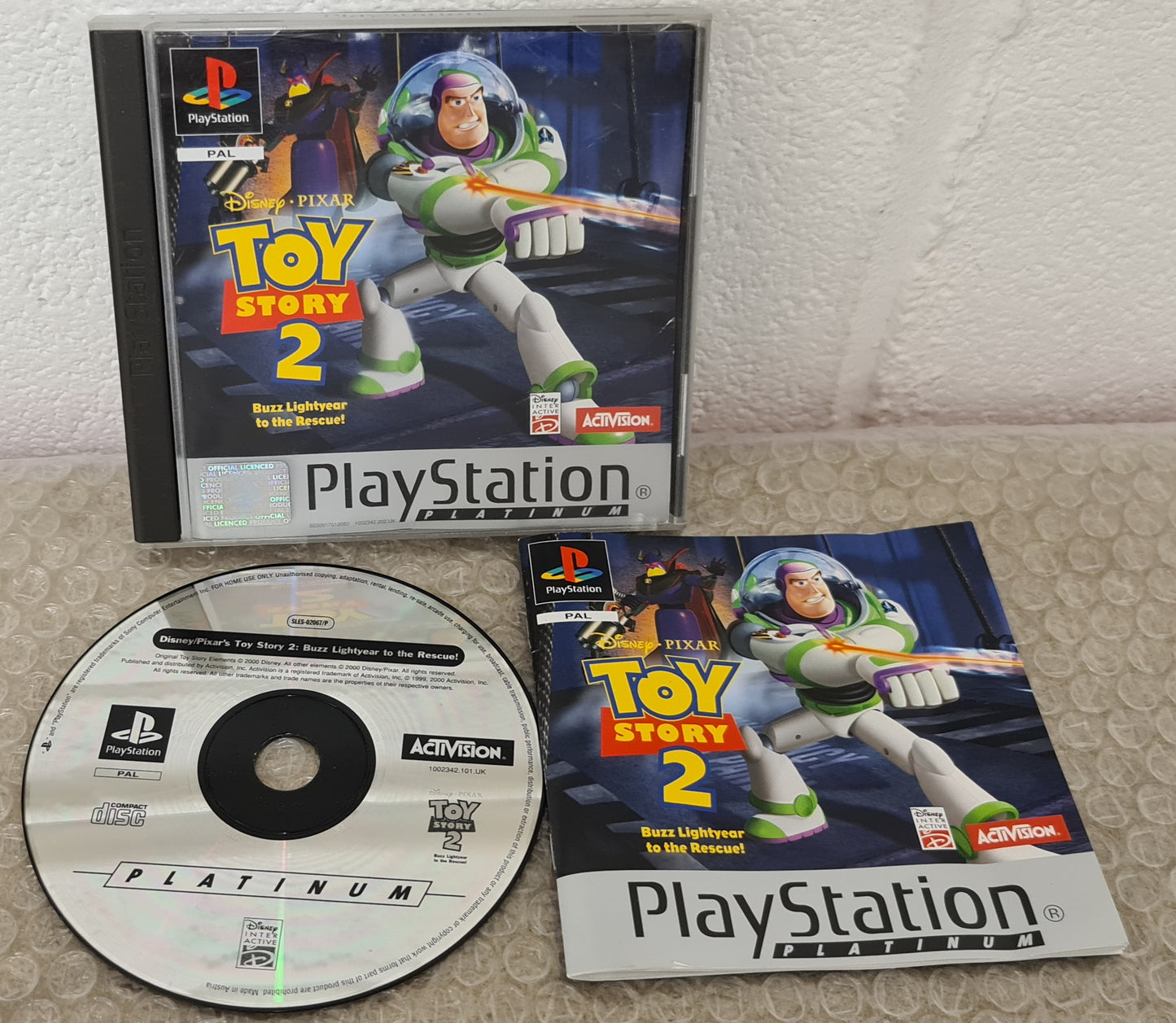 Toy Story 2 Buzz Lightyear to the Rescue Platinum Sony Playstation 1 (PS1) Game