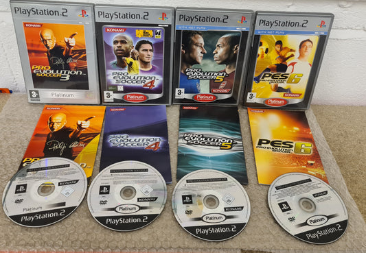 Pro Evolution Soccer 3 - 6 Sony Playstation 2 (PS2) Game Bundle
