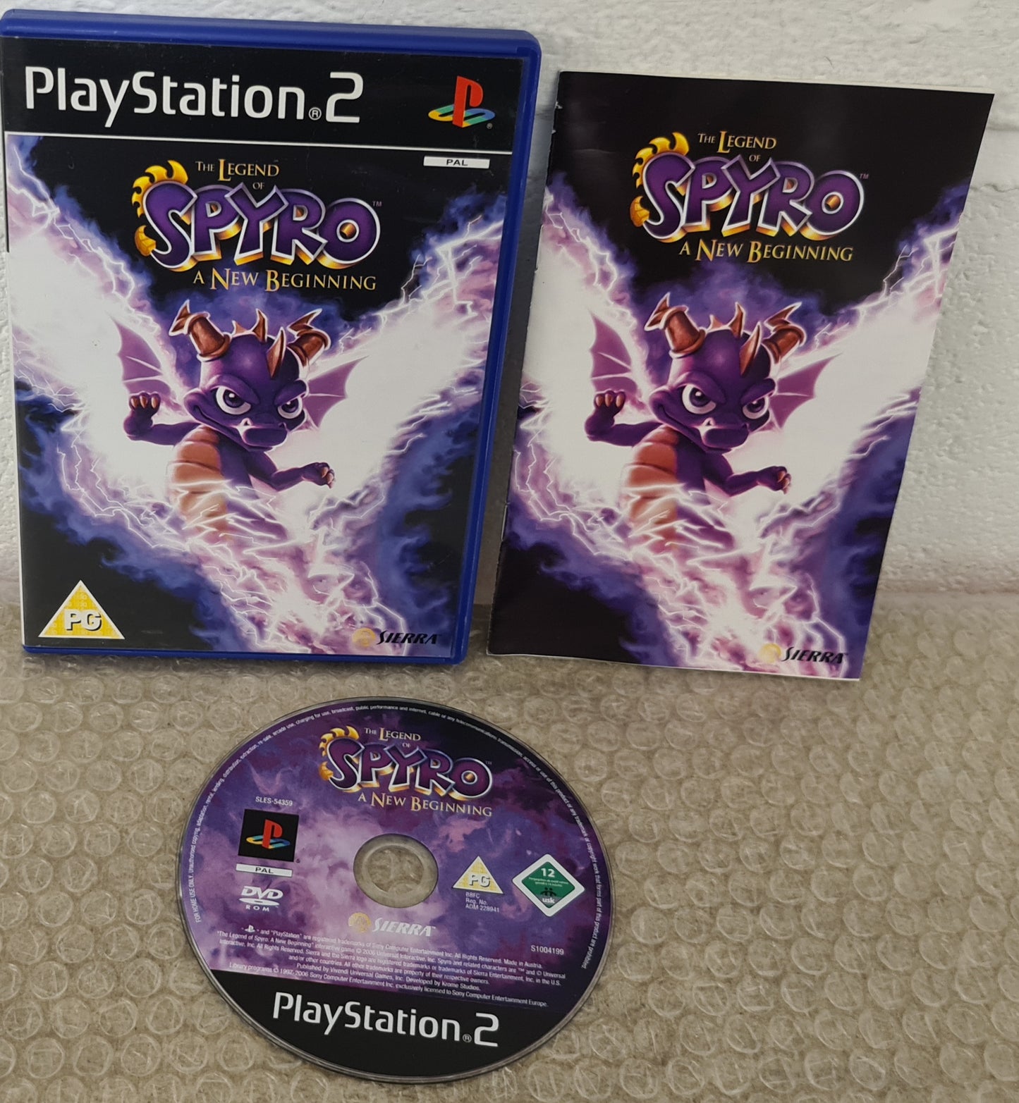 The Legend of Spyro a New Beginning Sony Playstation 2 (PS2) Game