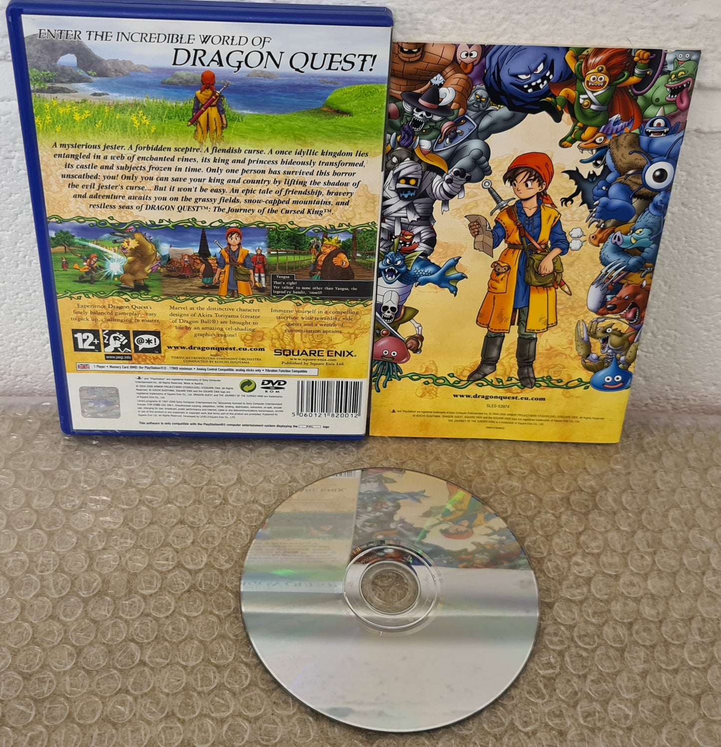 Dragon Quest the Journey of the Cursed King Sony Playstation 2 (PS2) Game