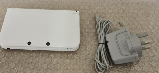White Nintendo 3DS XL Console with 4 GB Memory Card