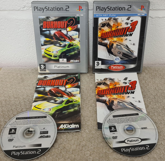 Burnout 2 & 3 Sony Playstation 2 (PS2) Game Bundle