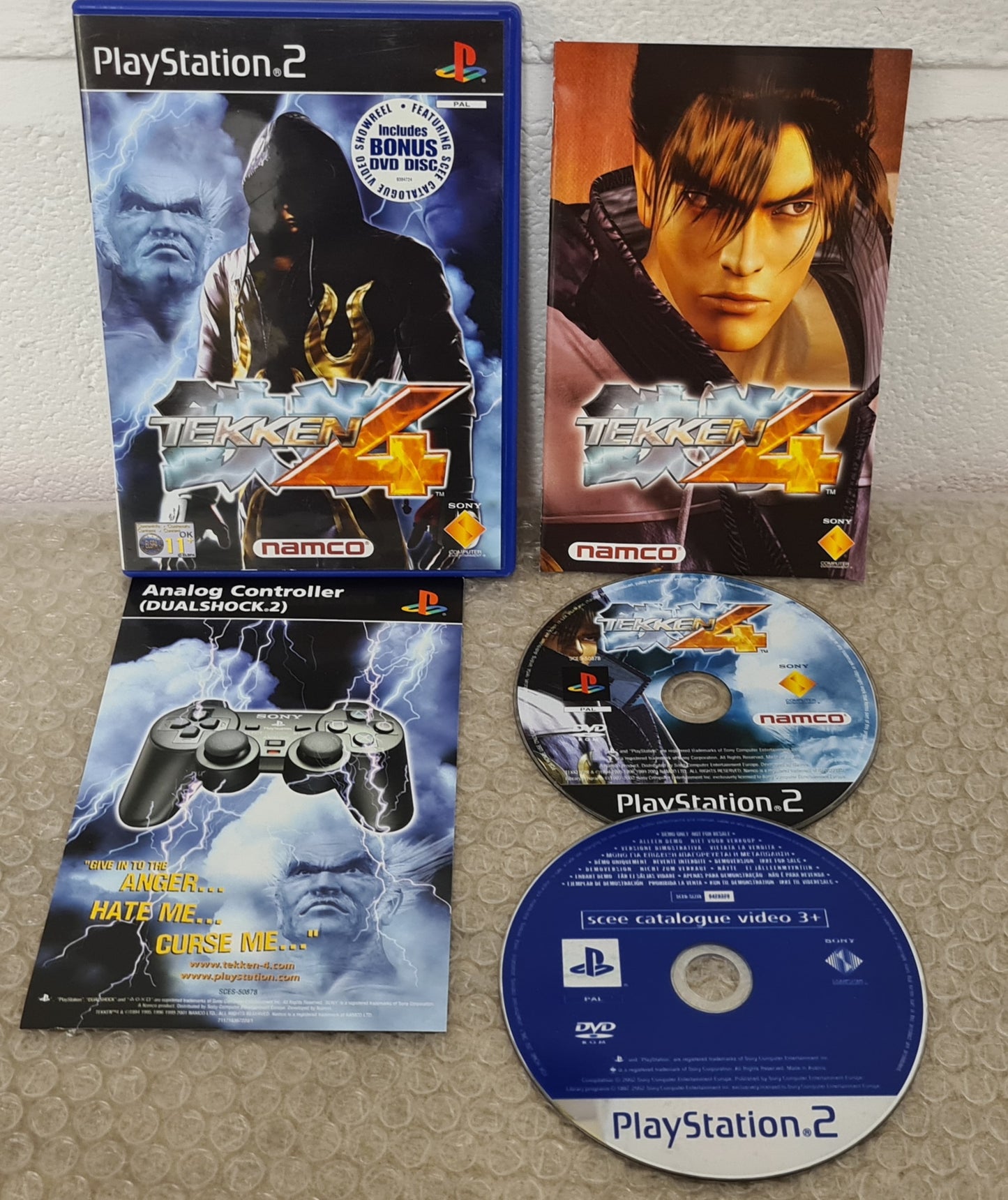Tekken 4 with Bonus Disc Black Label Sony Playstation 2 (PS2) Game
