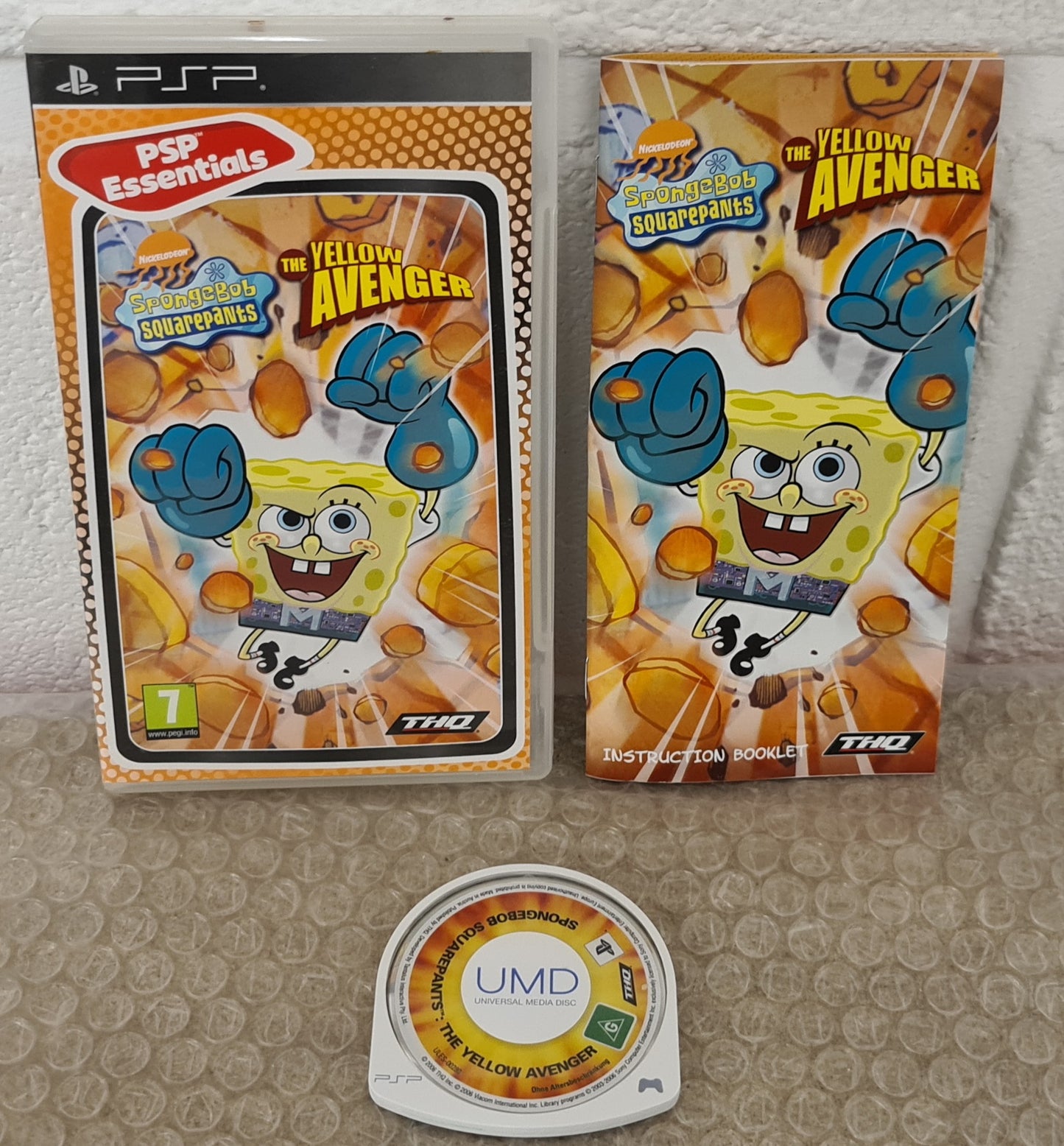Spongebob Squarepants the Yellow Avenger Sony PSP Game