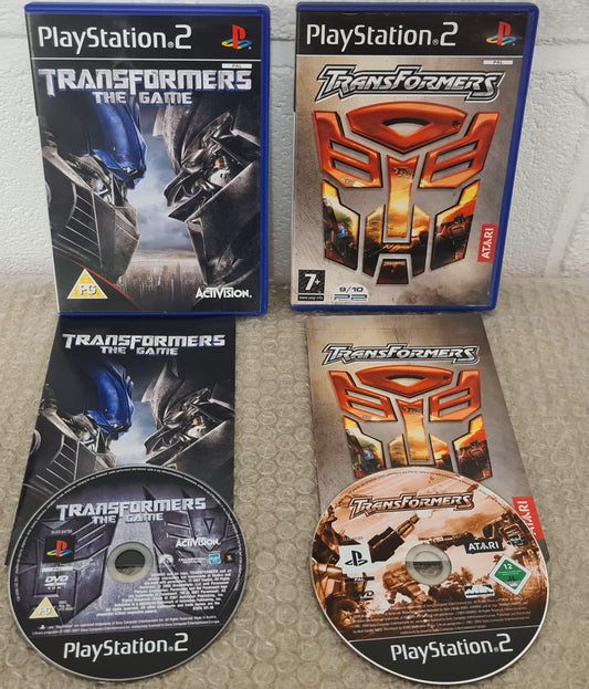 Transformers the Game & Transformers Sony Playstation 2 (PS2) Game Bundle