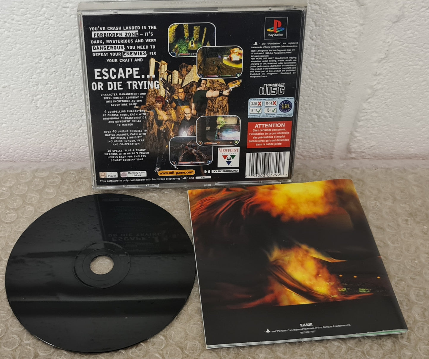 O.D.T Sony Playstation 1 (PS1) Game