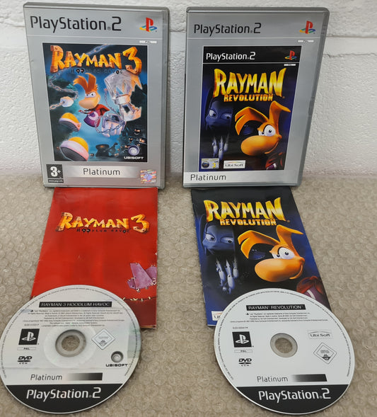 Rayman 3 & Revolution Sony Playstation 2 (PS2) Game Bundle